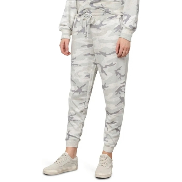 RAILS Joggers Oakland Stone Camo‎ Tapered French Terry Women Large Sporty Pants - Picture 1 of 5
